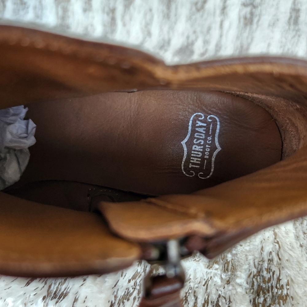 Thursday Boot Company "Downtown" Ankle Boot Amaretto Brown | Women's Size 9.5 - Picture 11 of 16